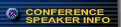 Conference speaker information